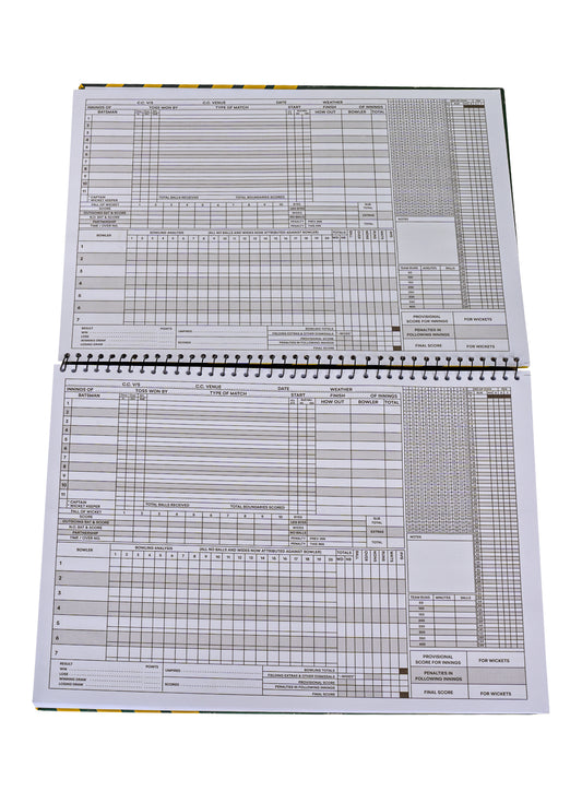 Score Book (100 INNINGS)