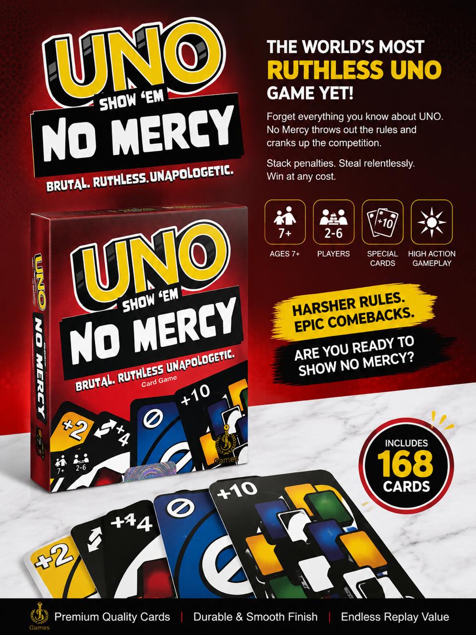 UNO Show ’Em No Mercy Card Game