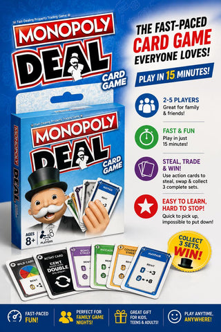 Monopoly Deal Card Game – Blue Pack