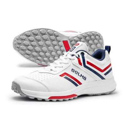 SOLM8 S1 Cricket Shoes -  Red Blue