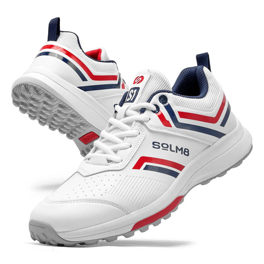 SOLM8 S1 Cricket Shoes -  Red Blue