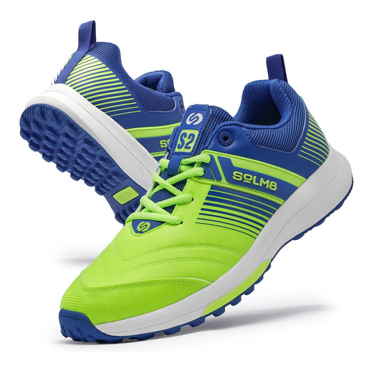 SOLM8 S2 Cricket Shoes - Lime Blue