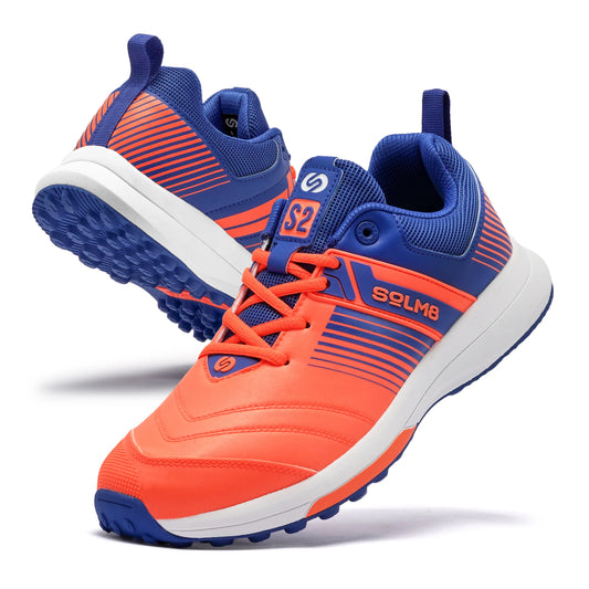 SOLM8 S2 Cricket Shoes - Orange Blue