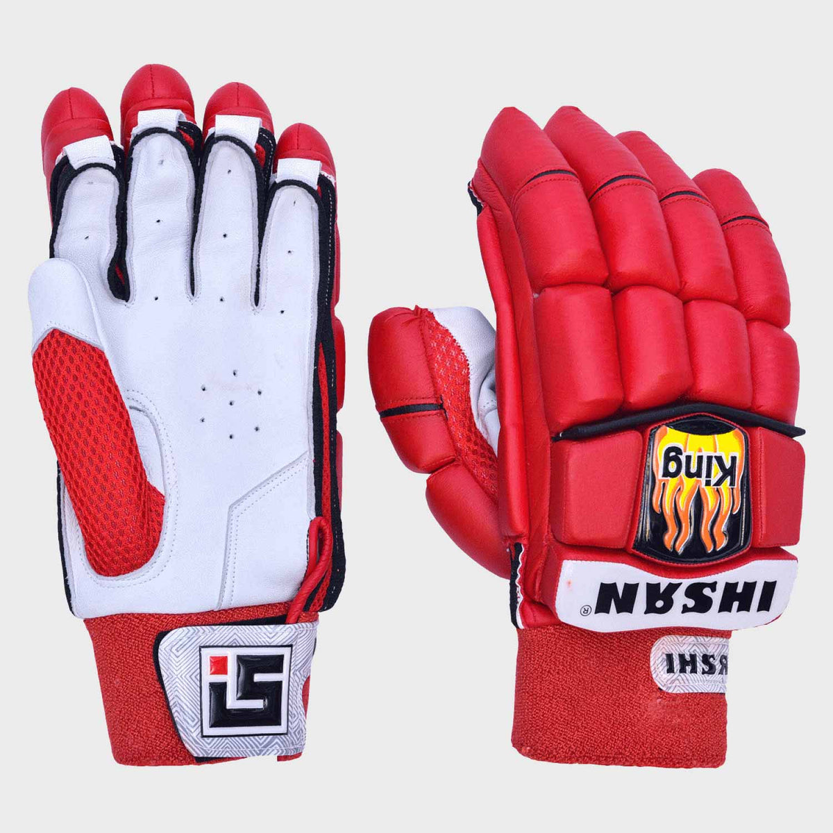 Cricket Batting King Gloves Red